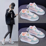 Ins High Top White Shoes Female 2021 Spring New Student Running Shoes Female Korean Flat Street Shoes