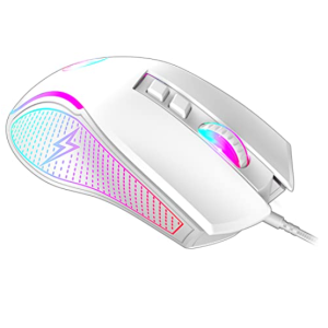 Wired Ergonomic Gaming Mouse RGB Backlit 3600 Adjustable DPI For PC