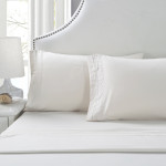 Embroidered Comfortable Breathable Frosted Pillowcase