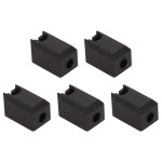 5Pcs Extruder Hotend Cover Black Silicone Anti Stick Stable Heater Block Cover for Bambu Lab X1 Carbon P1P 