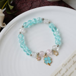 Women's Fashion Pearl And Crystal Beaded Bracelet