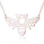 New Pendant Necklace Ins Personalized Hollowed-out Little Bee