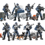 Assembling Joint Movable Soldier Puzzle Military Model Building Blocks Small Doll Foreign Trade Toys