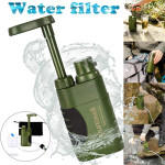 Multistage Outdoor Water Purifier for Emergency Camping Wilderness Survival