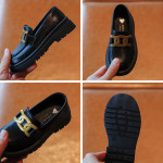 Japanese College Style Black Shoes Girls Retro England