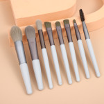 8 Small Makeup Brushes Morandi Portable Beauty Tool Soft Hair Makeup Brush