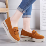 Women's Casual Thick Sole Rocking Shoes With Bow Tassel