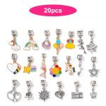 Bracelet Making Kit Beads Jewellery Charms Pendant Set DIY Craft Girls Kids Gift