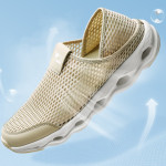 Summer Half Slipper Breathable Casual Shoes Can Step On Heel Mesh Shoes