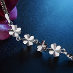 Women's Fashion Flower Four Leaf Clover Bracelet