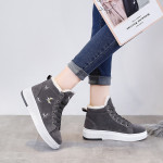 Velvet sneakers velvet panel shoes