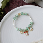 Women's Fashion Pearl And Crystal Beaded Bracelet