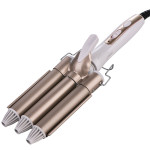 Water ripple three-tube curling iron