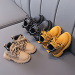 Children's Yellow Boots When Foreign Trade Leisure Ankle Boots