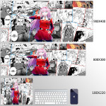 Keyboard Mat Darling In Mouse Pad Anime Pad Compu