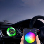 Car Atmosphere Light 3D Pickup RGB Voice-controlled Rhythm Car Air Outlet Aromatherapy