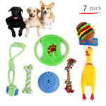 Pet Dog Cotton Rope Bite Resistant Plush Teeth Cleaning Toy Set