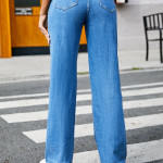 Street Jeans Women's Straight Trousers Blue