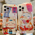 Zhaocai Cat Drop Glue Mobile Phone Case Soft Shell