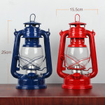 Nostalgic Retro Wrought Iron Kerosene Lamp Ornament Camping Lamp