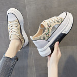 Women's Casual Canvas Shoes With Thick Soles