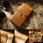 Travel Notebook Cowhide Leather Diary Vintage