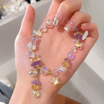 Fairy Wind Lavender Purple Natural Stone Star Bracelet