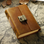 Vintage Journal Journal Cowhide Notebook