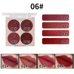 MISS ROSE Lipstick Compact 4 Color Lip Gloss Plate Moisturizing Easy To Color Lipstick Foreign Trade Exclusive For Cross-border In Stock Wholesale