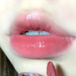 Women's Fashion Lucite Mirror Lip Glaze Show White