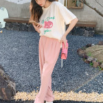 Ladies Small Mopping Casual Loose Wide Leg Pants