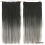 Dyed Gradual Straight Hair Clip Clip, Curtain T-color Hair Extension Piece