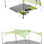 Double Silicon Fabric Rain Proof Sunshade Tent