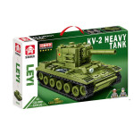 Building Block Military Heavy Tank Small Particle Assembly Children's Puzzle Toy Boy