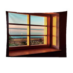 False Window Window Scenery Background Cloth