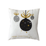 2021new Polyester Pillow Cover Holiday Series Pillow Cover Christmas Ball Christmas Tree Pattern Pillow Without Core