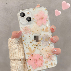 Floral Drip Gel Silver Foil Super Fairy Models Phone Case