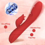 Women's Double-headed 7-frequency Vibrator Silicone Charging Masturbation Device