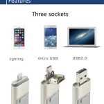 Suitable ForApple Android Mobile Computer OTG Three-in-one USBFlash Drive