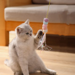 Cartoon Hanging Door Elastic Rope Self-healing Swing Funny Cat Stick