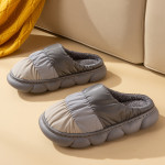 Waterproof Indoor Household Down Warm Plush Slipper