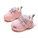 Girls Plus Fleece Two Cotton Shoes Thickened Boys