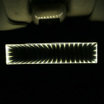 Inside The Car JDM Large Field Of Vision Abyss LED Luminous Lights Creative Rearview Mirror