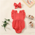 Ins Onesie Multi-color Bubble Cotton Suspender Romper 0-2 Years Old