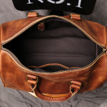 Original Retro Men's And Women's Travel Bag Handmade Leather Handbag