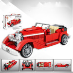 Nostalgia Retro Vintage Car Model Assembly Building Block Toys