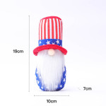 American National Day Hat Five-pointed Dwarf Elf Doll Pendulum