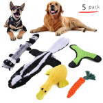 Pet Dog Cotton Rope Bite Resistant Plush Teeth Cleaning Toy Set