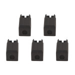 5Pcs Extruder Hotend Cover Black Silicone Anti Stick Stable Heater Block Cover for Bambu Lab X1 Carbon P1P 