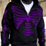 New Personalized Graphic Embroidered Loose Pullover Hoodie